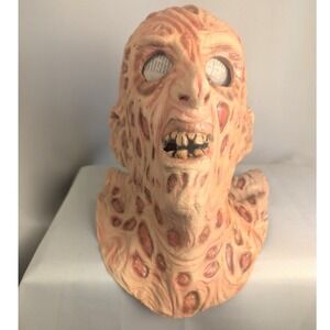 Vintage 2004 Freddy Krueger Mask Nightmare Elm Street NLP Inc Horror Halloween